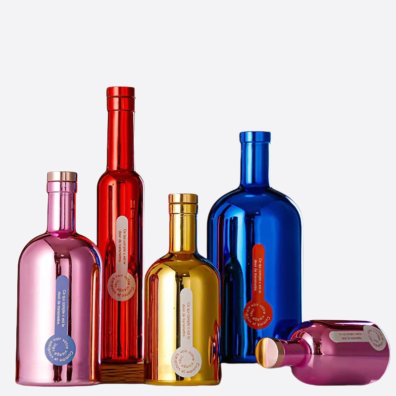 金属メッキガラスボトル